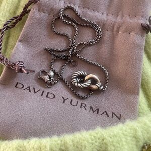 David Yurman Two-Tone Knot Necklace